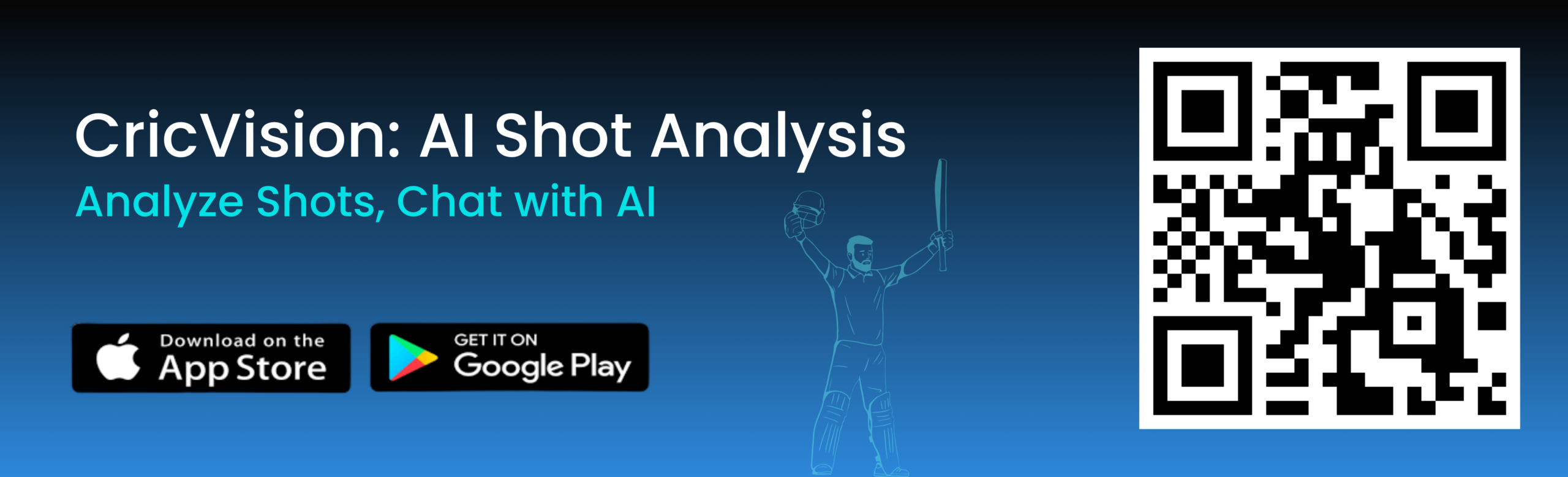CricVision Sports Technology platform showcasing AI-powered cricket shot analysis with real-time feedback and in-app coaching insights.